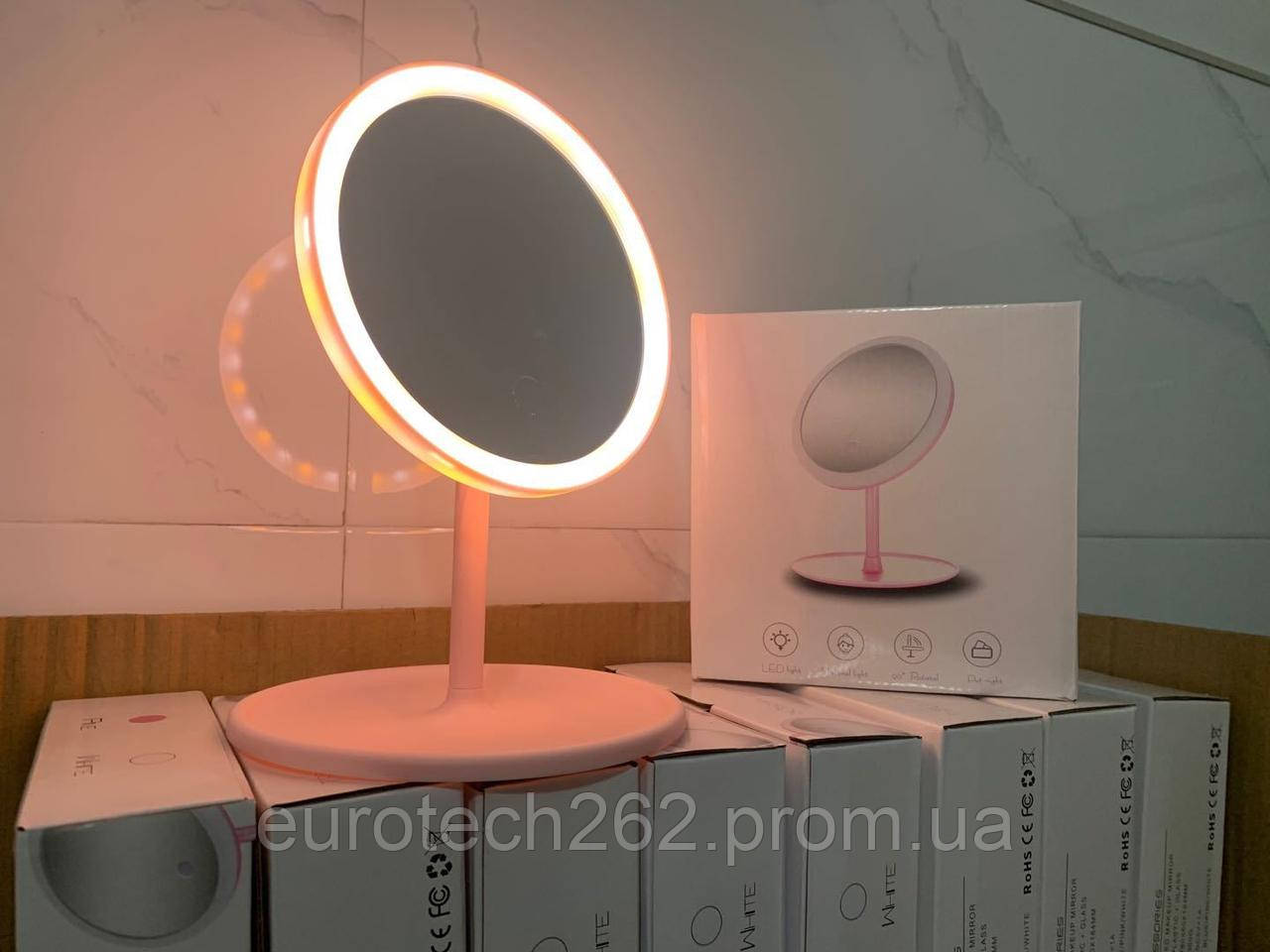 Косметичне дзеркало з led підсвіткою для макіяжу led lighted Кругле Косметичне дзеркало з led підсвіткою для макіяжу led lighted Кругле
