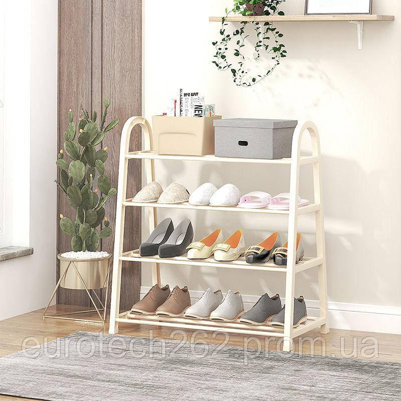 Органайзер полиця для взуття компактна стійка складана shoe rack yh 8810 4 Органайзер полиця для взуття компактна стійка складана shoe rack yh 8810 4